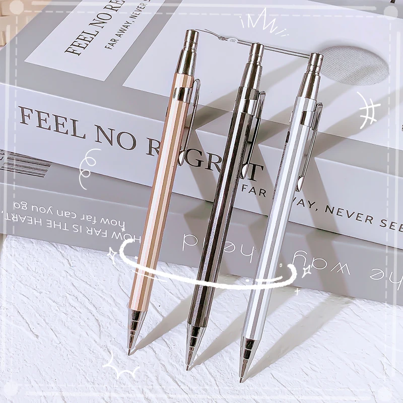 Stationery back to school supplies school useful school things nib pen metal drawing Mechanical pencil 0.5mm 0.7mm Sharp pen