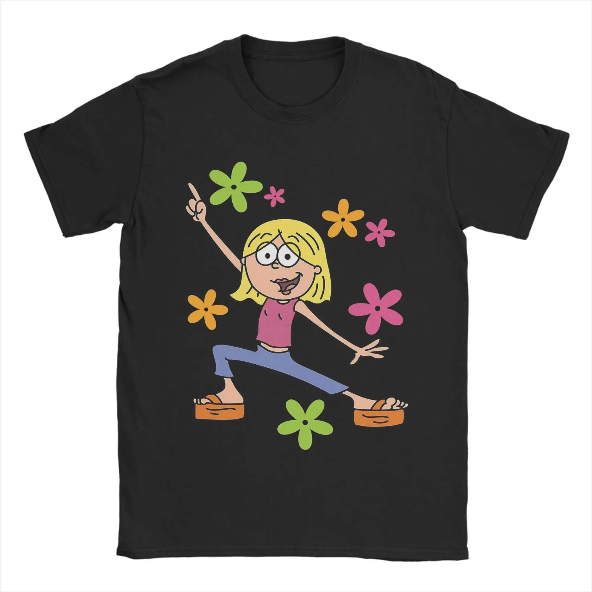 Lizzies Cartoon McGuires Men's T Shirt  Funny Tee Shirt Short Sleeve Round Collar T-Shirt Cotton Gift Idea Clothes