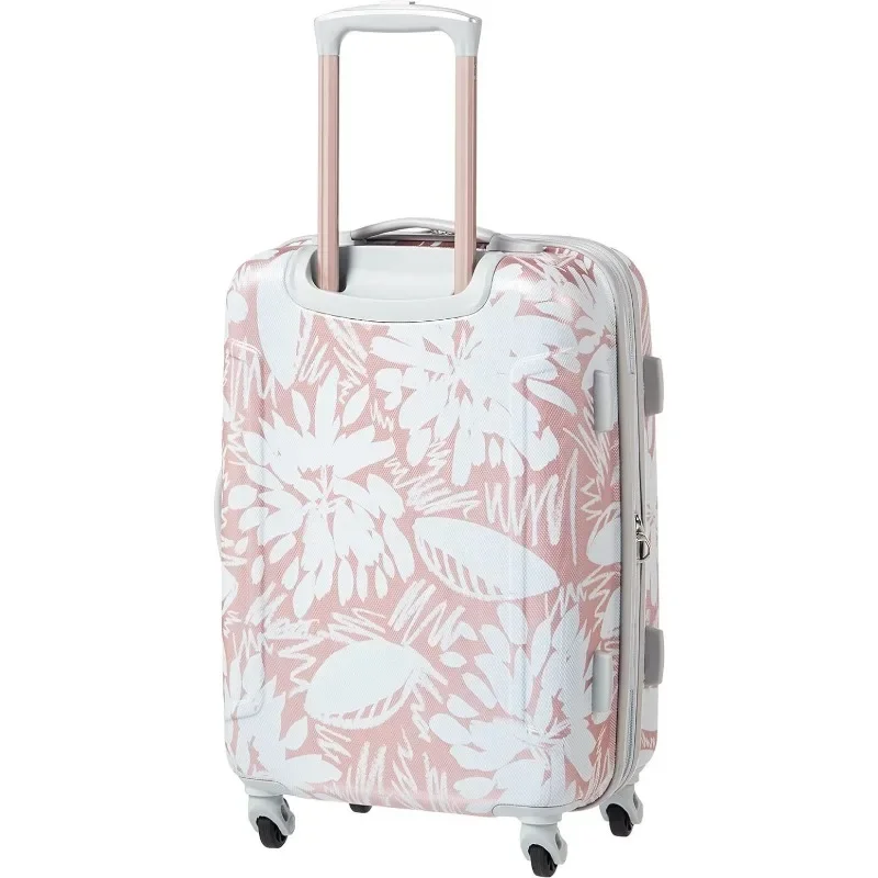 Valise extensible rigide avec roues rotatives, bagage à main de 21 pouces en rose gold