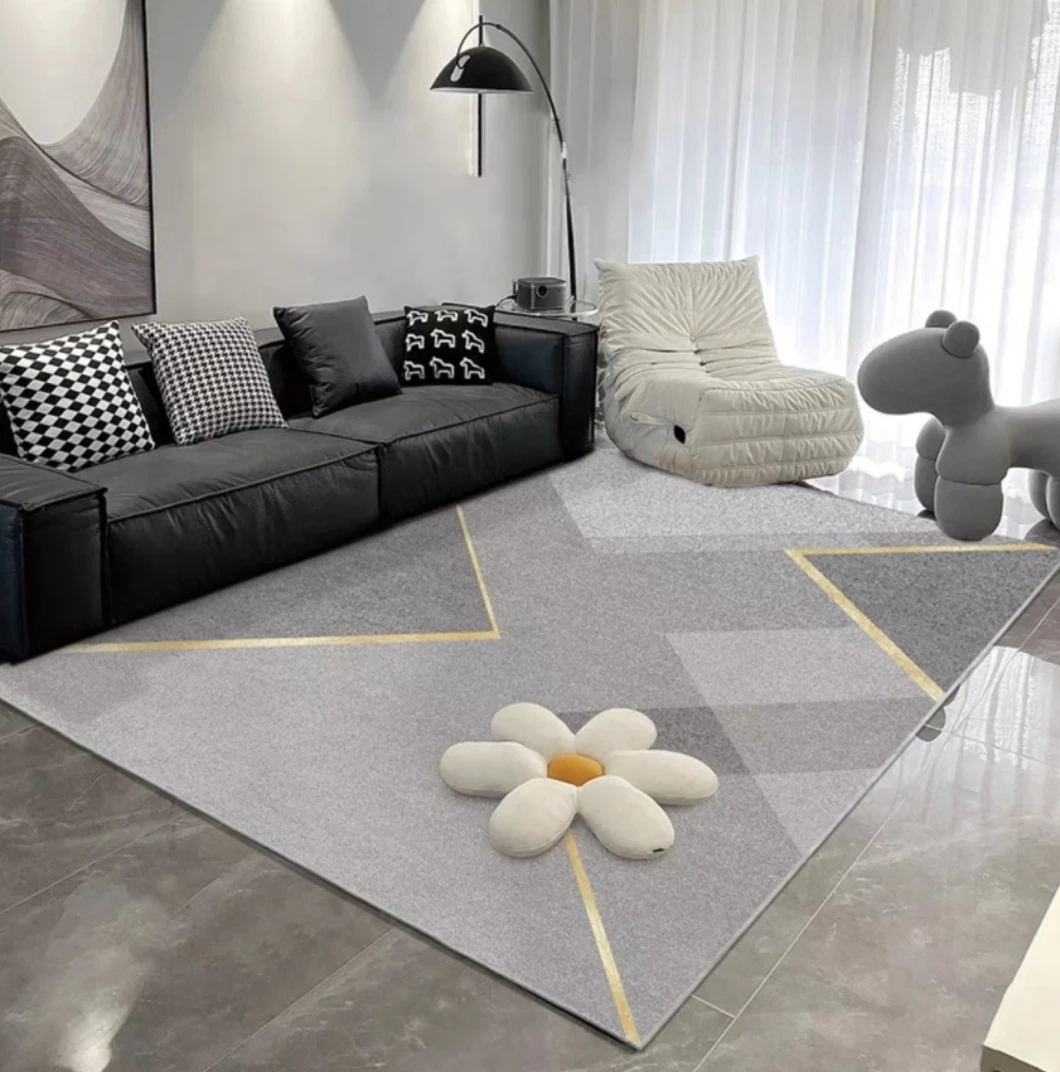 VIKAMA Simple Modern Wabi-Sabi Style Living Room Carpet Coffee Table Rug Bedroom Side Rug Entrance Door Home Decoration