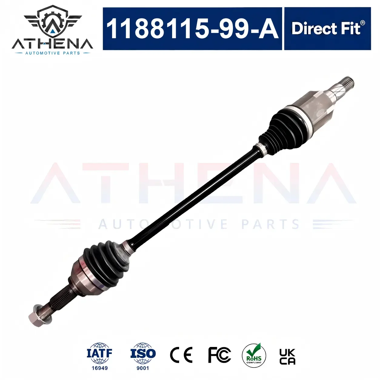 1188115-99-A Front CV Axle Drive Shaft Fix Vibration Clicking Noise For Tesla Model Y AWD 1188119-00-B
