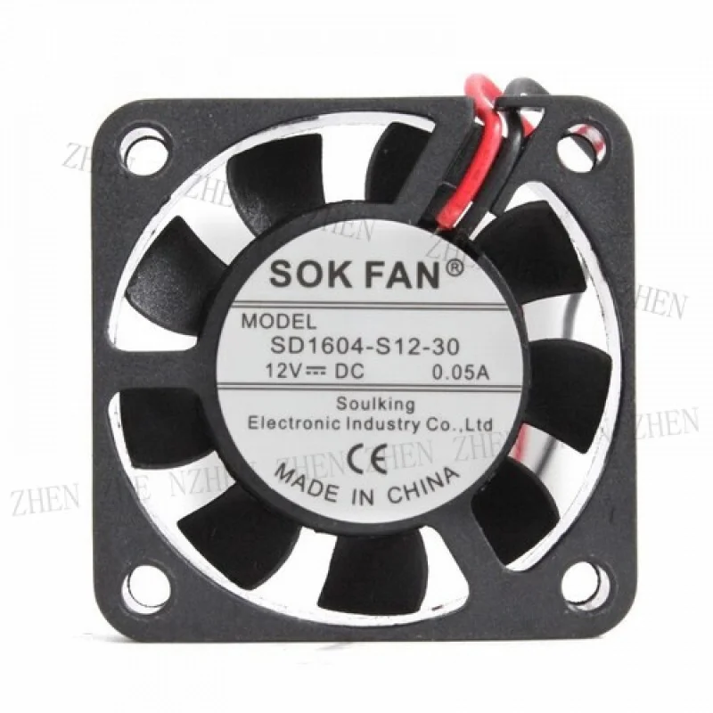 

Y FOR SOKFAN SD1604-S12-30 4010 12V 0.05A 4cm 2-wire DC switch inverter fan