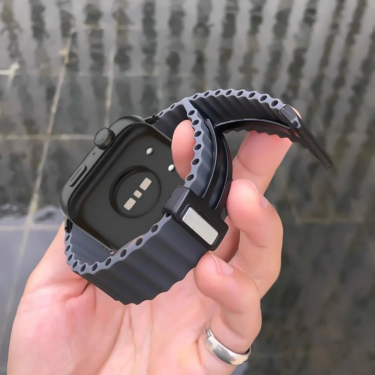 Huawei Watch Fit 3/4/4Pro用 マグネット式シリコンストラップ、交換用スポーツウォッチバンド、Huawei Watch Fit 3 2 1対応