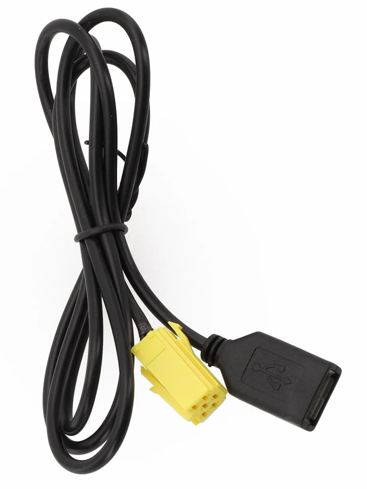 

Для автомобильной аудиосистемы 6-контактный AUX USB-удлинитель Женский порт-удлинитель Прямая установка Простая в использовании антикоррозийная