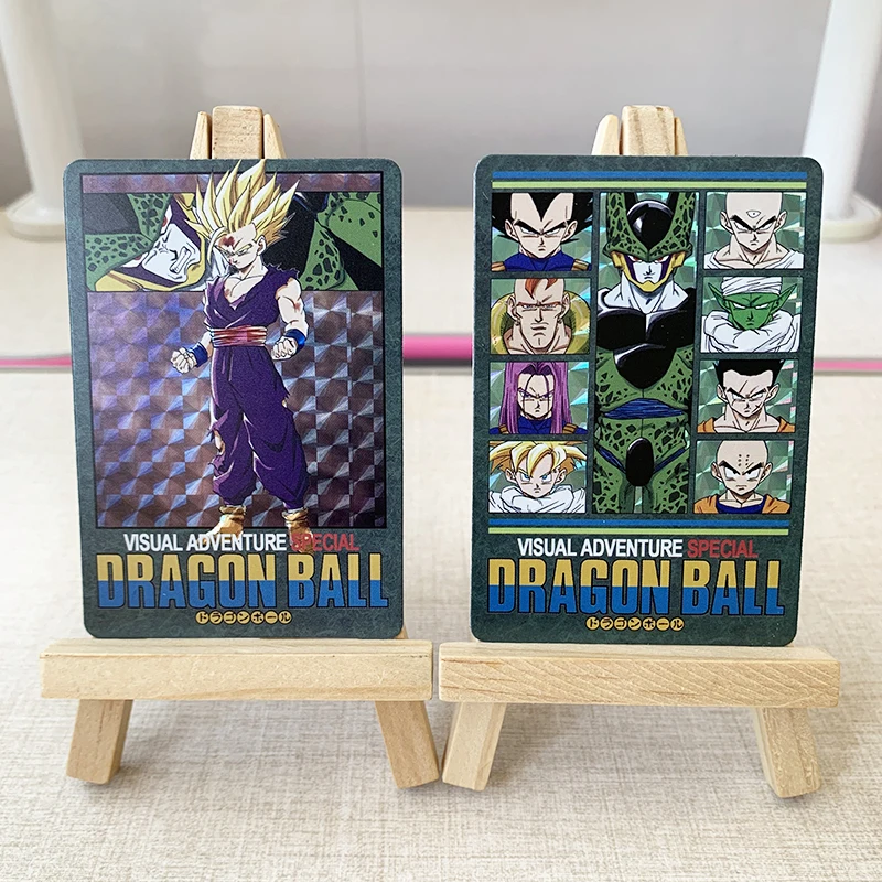 Anime Dragon Ball DIY ACG Cell Gohan Chichi Bejita Piccolo Kampfspiel Brechung Sammelkarten Spielzeug für Jungen Geburtstagsgeschenke