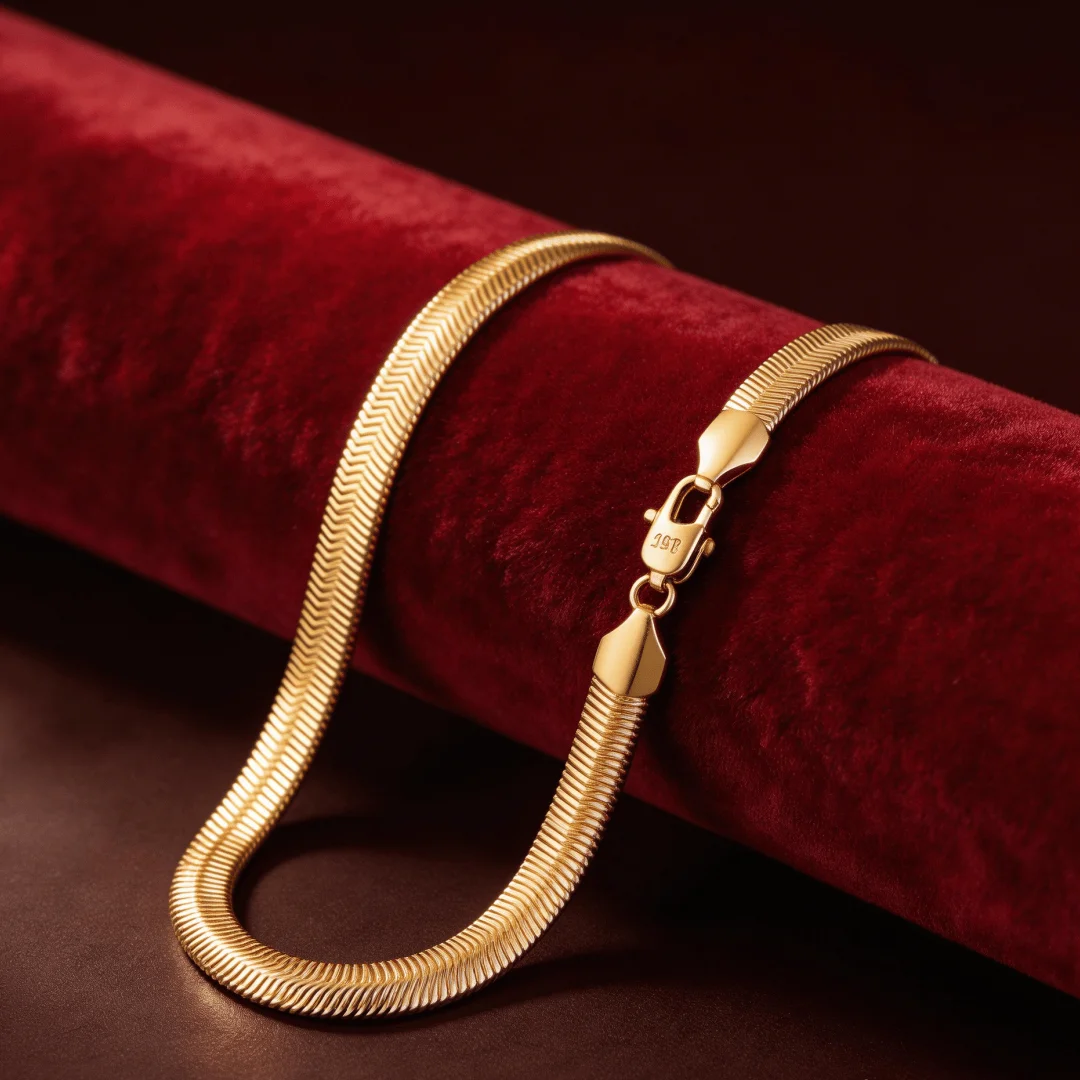 Korean Fashion 925 sterling silver plated 18K gold does not fade classic 6MM snake bone Necklace for Men's Women wedding Jewelry