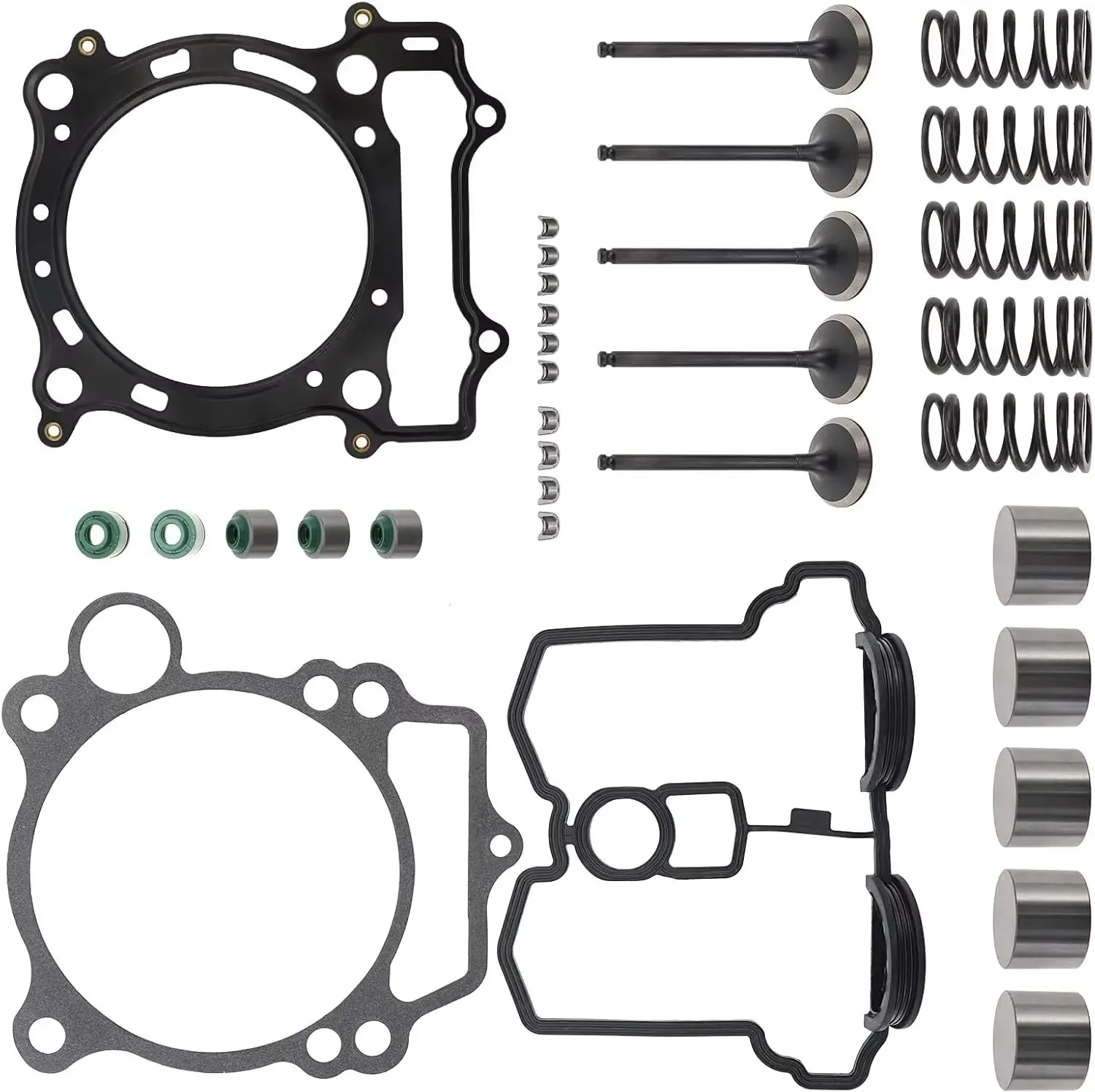 Cylinder Head Valve Gasket Kit Compatible with Yamaha YFZ450 YFZ 450 2004-2009