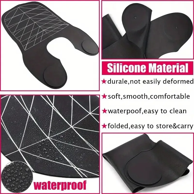 Multifunctional Hair Cutting Dyeing Cape Soft Silicone Extended Neck Wrap Salon Perm Shoulder Cushion Tools