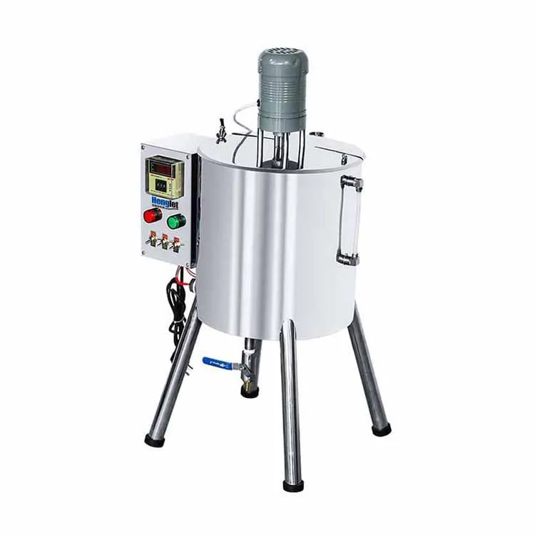 Semi-automatic 15 30L 50L wax melt filling machine with heater and mixer