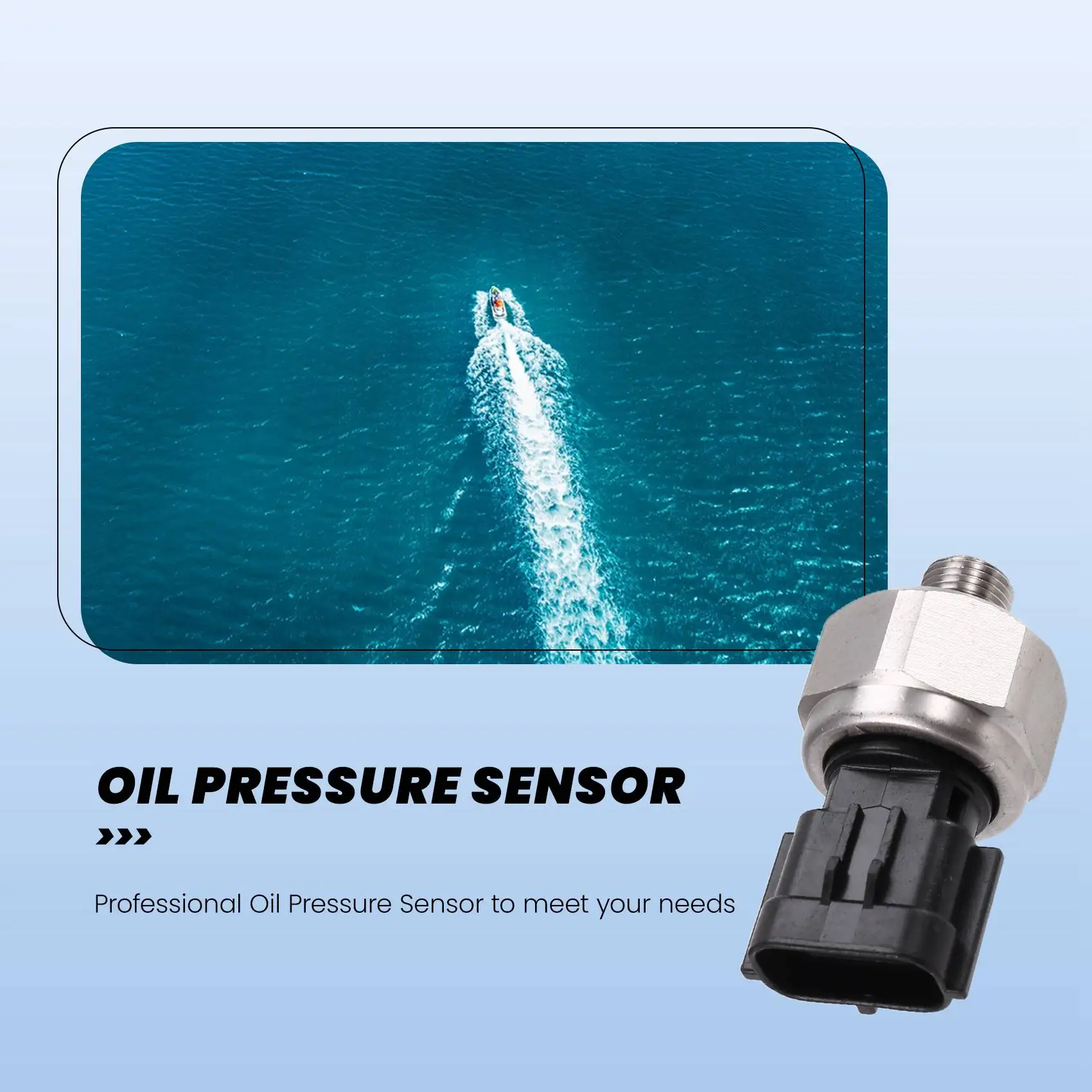 

A22P_Yacht Oil Pressure Sensor 8GN-83651-00-00 8GN836510000 6AW-83651 41CP2-12 42CP2-9 for Yamaha Outboard F350