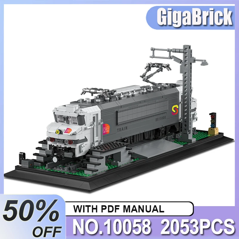 

REOBRIX 66803 MOC BB15000 Mainline Electric Locomotive Train Building Blocks Bricks Assembling Model Toys Birthday Gift For Toy