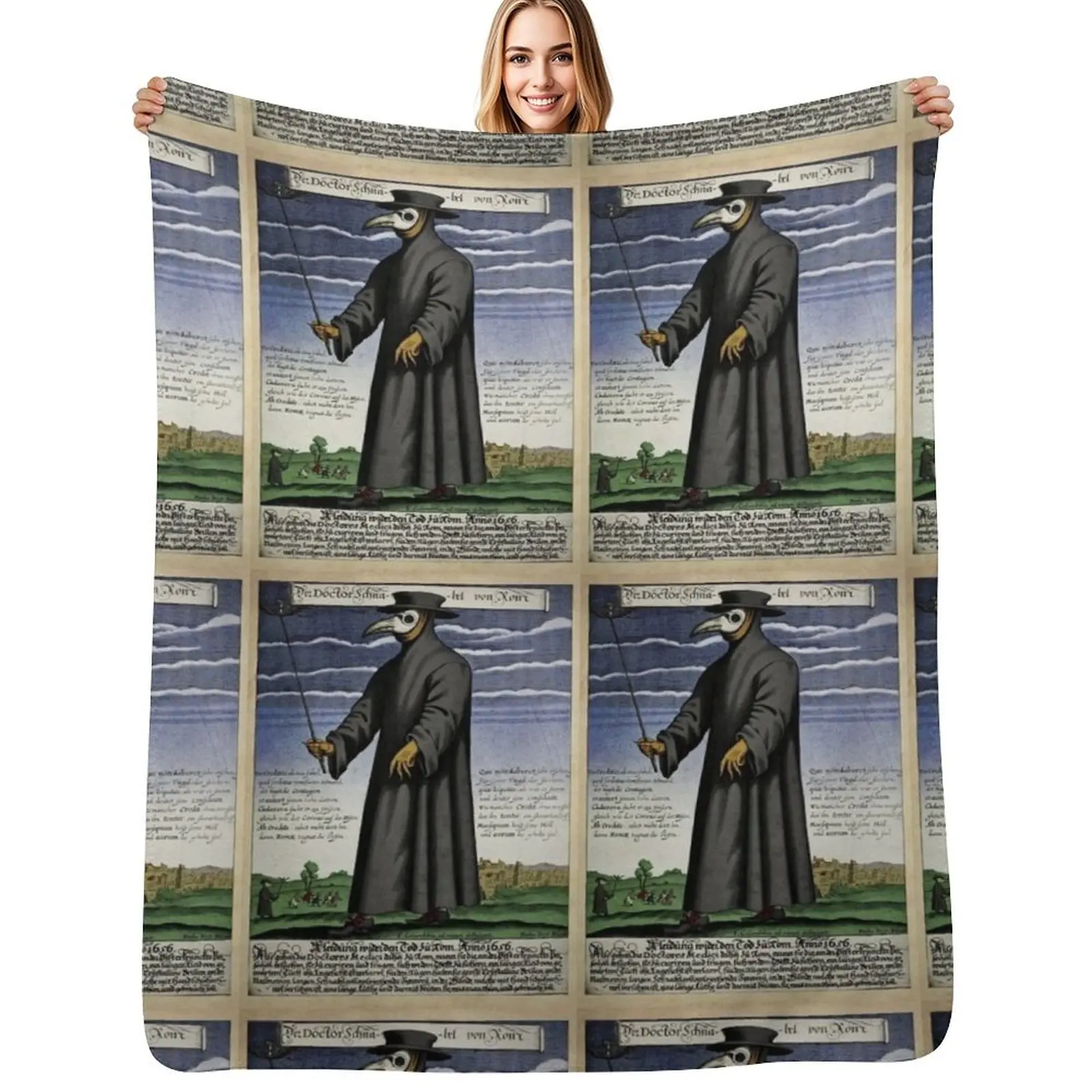 

Plague Doctor, Middle Ages Throw Blanket decorative for winter For Sofa Thin Thin Blankets