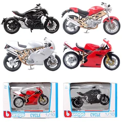 Bburago 1/18 Scale Ducati 900 Superlight Monster 998 R Xdiavel S Cruiser Motorcycle Model Diecast Toy Vehicle Sport Bike Replica