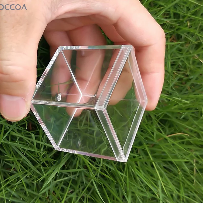 Boîtes Transparentes pour Cadeaux de Mariage, Cube Portable