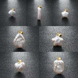 Real Baroque Natural Freshwater Pearls Multiple styles Pendant Head 925 Sterling Silver without Chain Fashion Gift Hot for Women