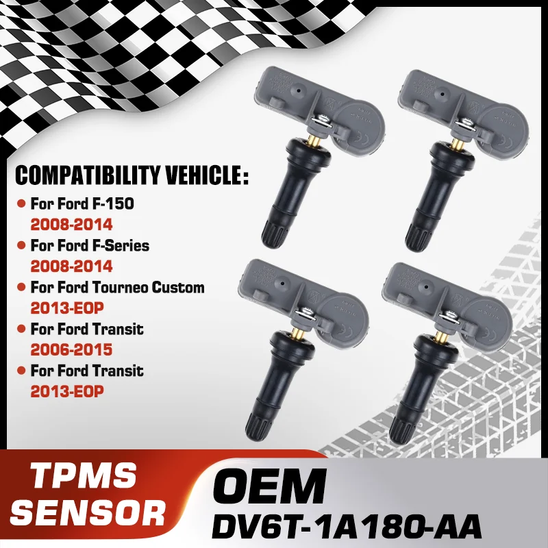 

Car Tire Pressure Sensor For Ford F-150 Ford F-Series 2008-2014 Ford Tourneo Custom Ford Transit 2013-EOP Ford Transit 2006-2015