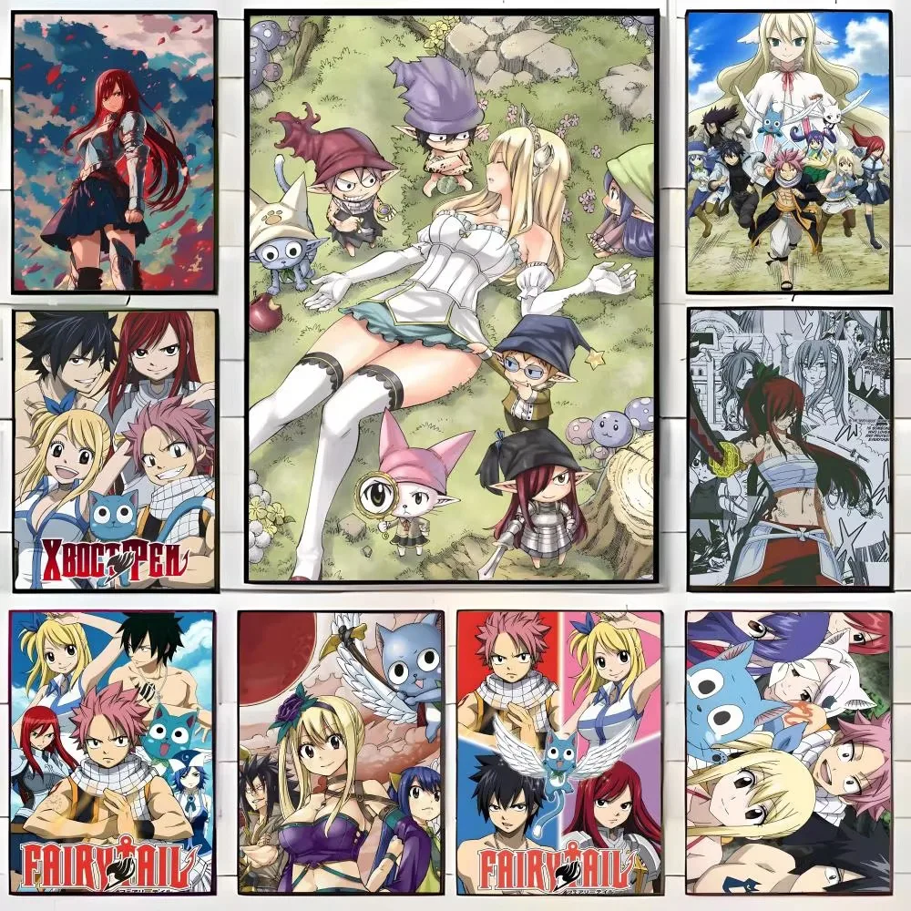 DIY Diamantmalerei Einzigartiges Anime F-Fairy T-Tail Vollquadratisches Rundes Diamant-Mosaik-Set Kunsthandwerk-Kit Heimdekoration