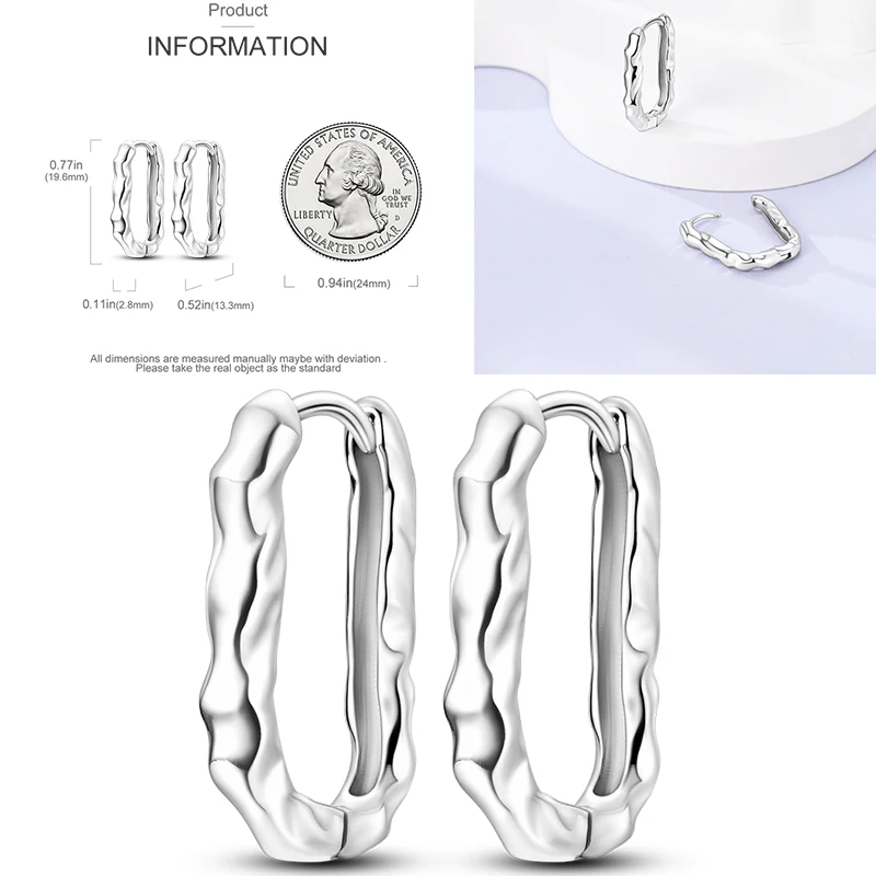 925 Sterling Silber Creolen Pfotenabdruck Blumenstrauß Kleeblatt Lavendel Fisch Bunter Schmuck Geschenk für Frauen und Mädchen – Detail 13