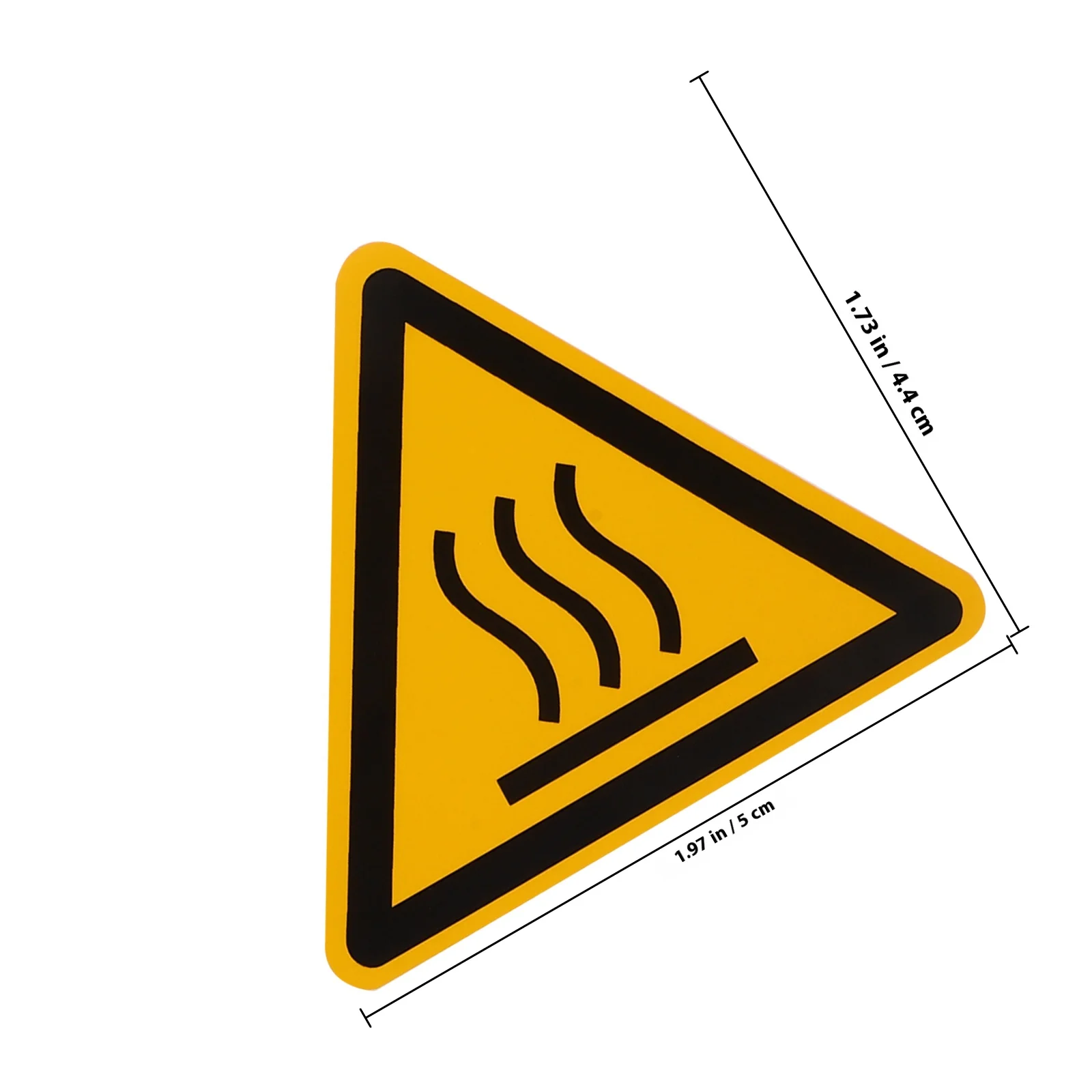 6pcs Warning Labels Stickers High Temperature Safety Decals For Equipment Hot Surface Do Not Touch Caution Sign Durable