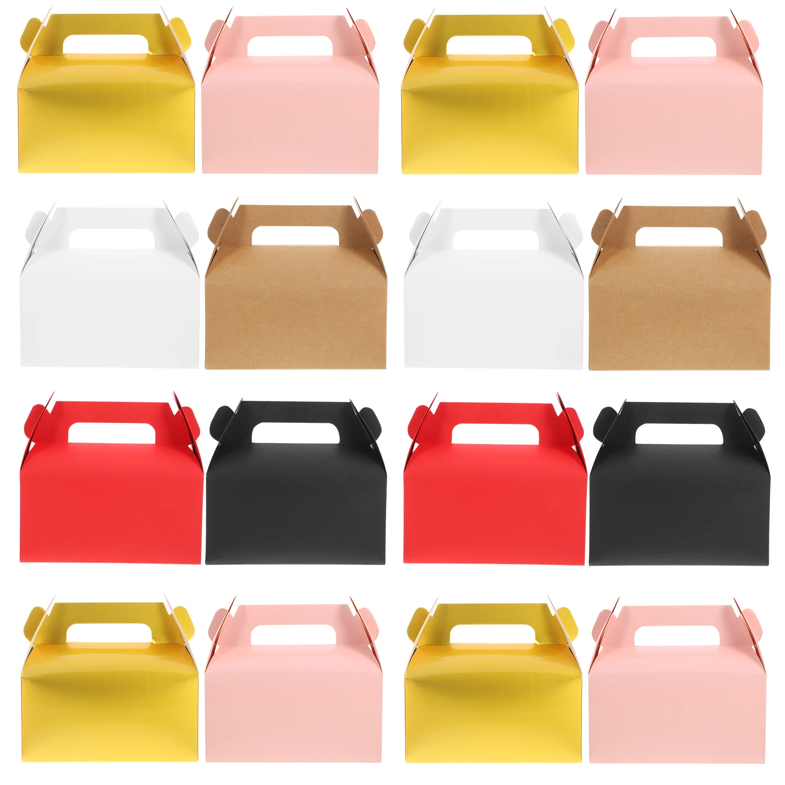 

24 Pcs Rainbow Gift Boxes C Baby Shower Party Favor Boxes Paper Containers Valentine Decorations Christmas Supplies