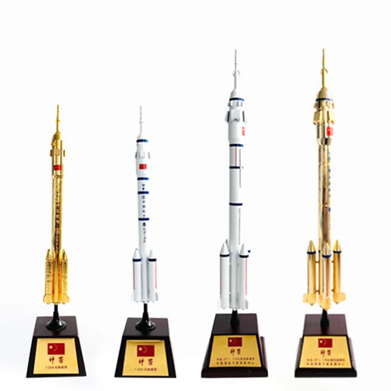 1/220 1/170 Scale Launch Vehicle Long March 2 CZ-2F Rocket Model Toys Children Kids Gift for Collection Decorations