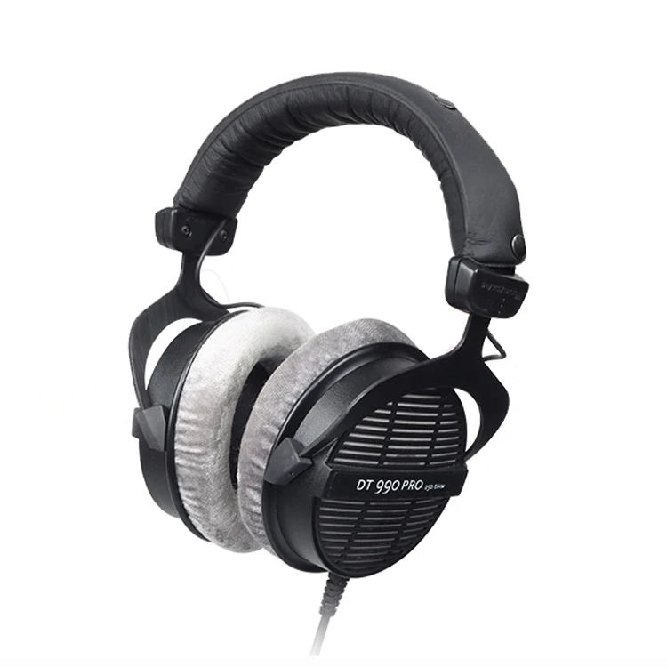 Beyerdynamic dt 990 Pro 250オームHi-Fiヘッドフォン、プロのスタジオヘッドセット、オープンバックヘッドバンドヘッドセット、ドイツ製