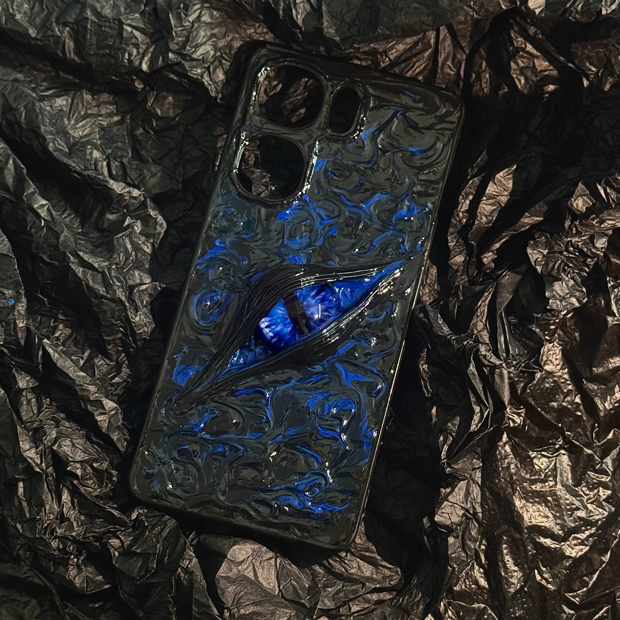

4113 3D Stereoscopic Cthulhu Demon Eye Phone Case Custom Design for iPhone Huawei Xiaomi Premium High-Quality Unique Design