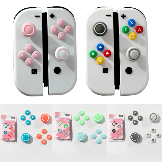Nowy silikonowy miękki uchwyt na kciuk ABXY do przełącznika Oled NS Joy-con Thumb Stick Grip Cap Cover