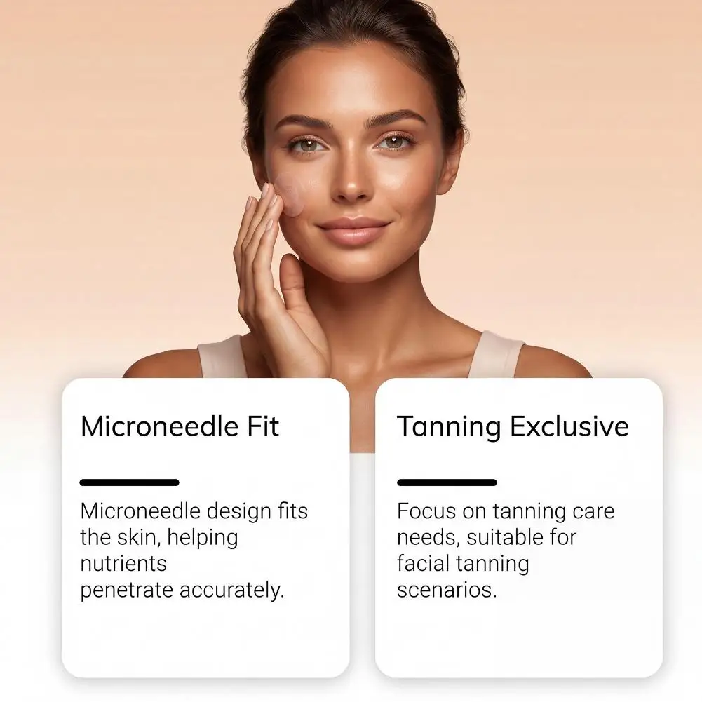 Sun Free Glow Micro Needle Patch Flexible Paste Design Fit Multiple Part Realize Integrated Even Full Body Darkening_voghion.com