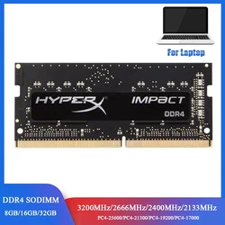 Memoria RAM DDR4 para portátil, 8GB, 16GB, 32GB, 3200MHz, 2133, 2400, 2666MHz, 260 Pines, 1,2 V, PC4-25600, SODIMM, Hyperx