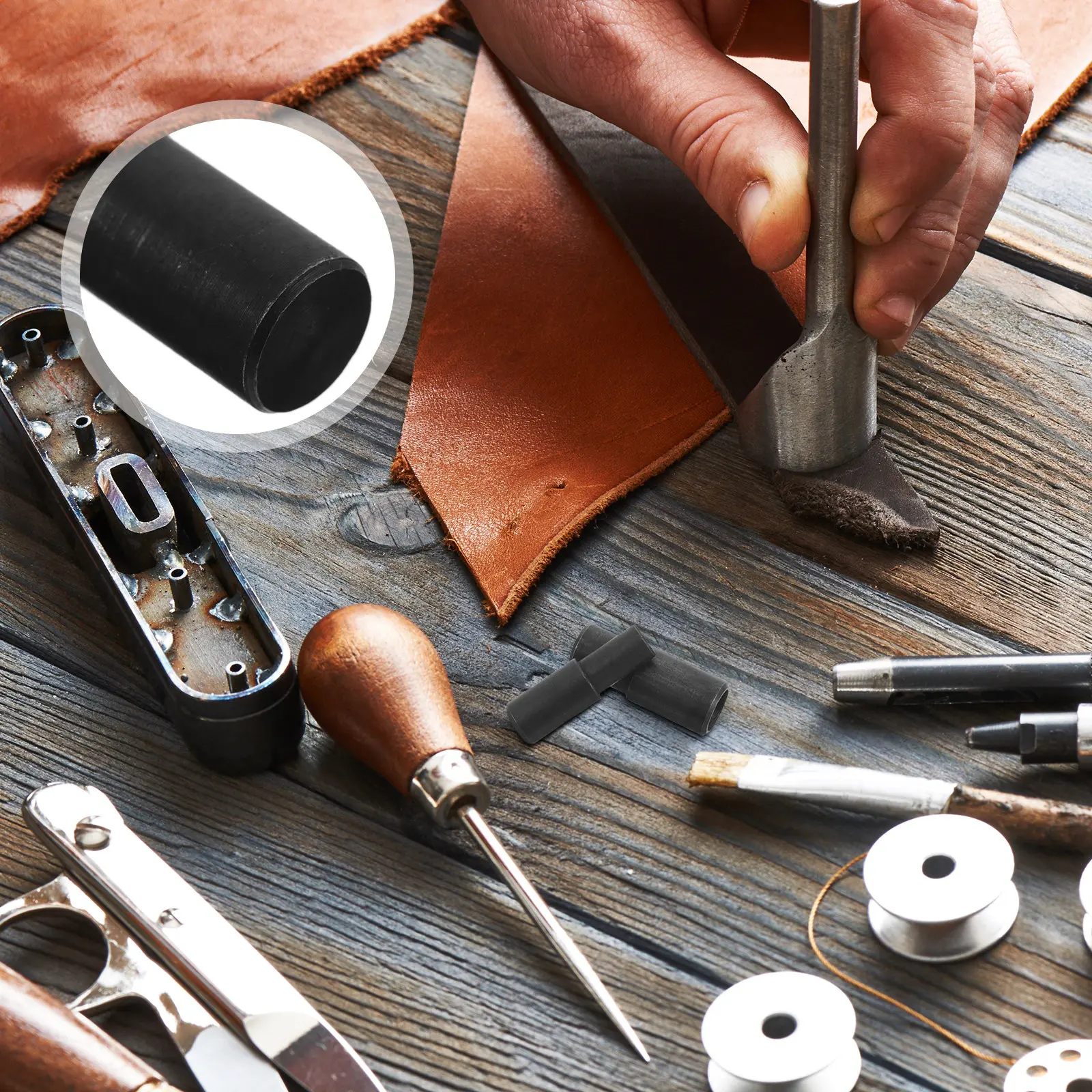 Ensemble de 2 matrices de poin - Leatherwork Rivet Setter avis et prix
