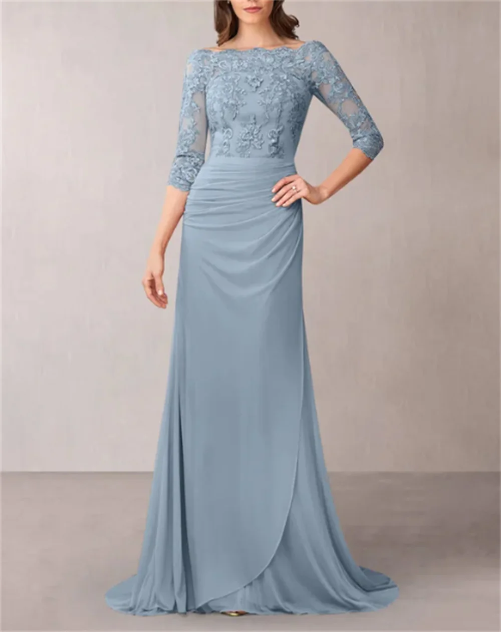 

Elegant A-Line Lace Floor-Length Mother of the Bride Dress Long Vestidos Elegantes Para Mujer 2024 فساتين السهرة فساتين حفلات