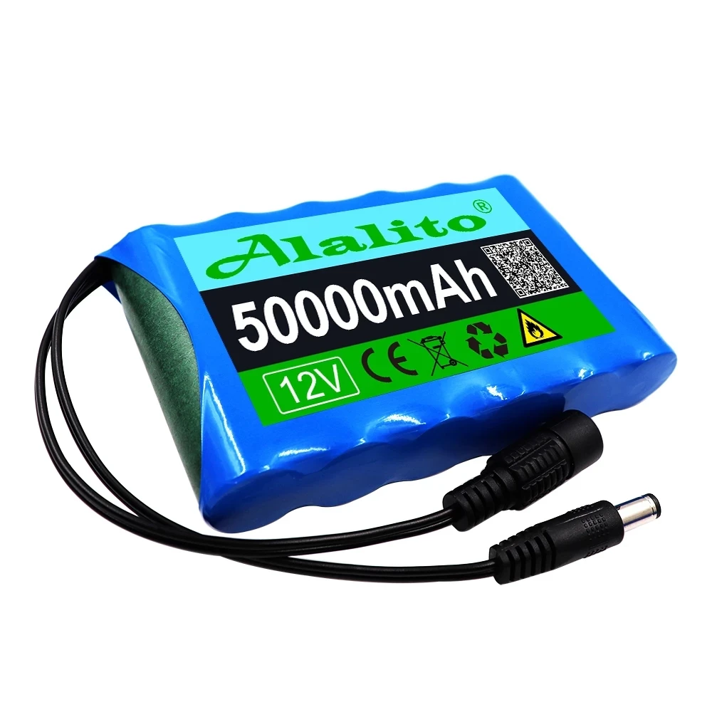 18650 3S2P 12V 14000Mah Chính Hãng Lithium Ion DC 12.6V 14Ah Sạc Camera Quan Sát, camera Màn Hình Thay Thế Pin + Charg