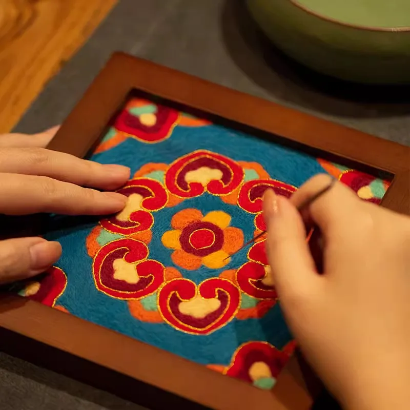 ورأى الصوف 18 سنتيمتر ، كزة كزة متعة ، حقيبة المواد اليدوية Diy بها بنفسك ، إطار الصورة ، ديكور المنزل الرسام ، عنصر الزخرفية ، هدية المهرجان