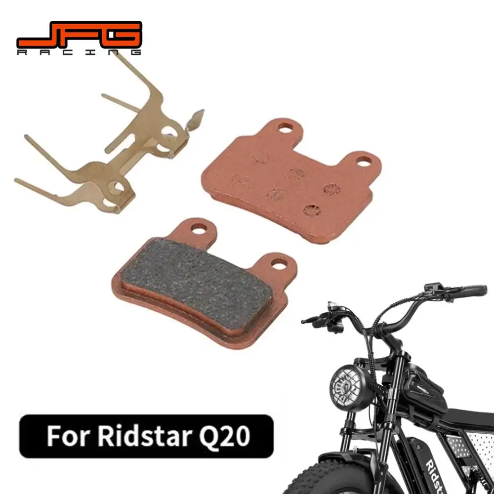 For Ridstar Q20 Brake Pads Electric Dirt Bike E-Bikes Scooter Bicycle Motorcycles Accessories All-copper-based Metal Sintered