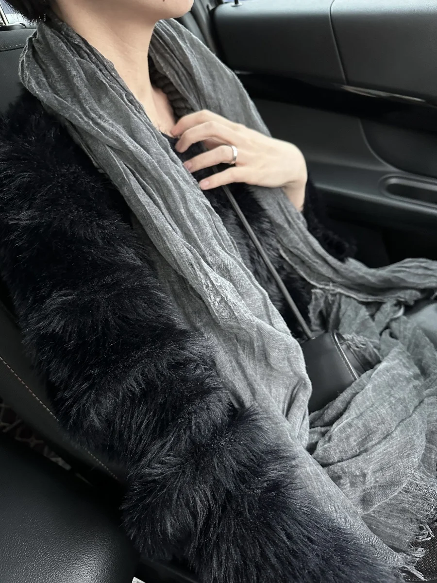 

Soft Thiened Mink Velvet V-ne Long Slimming Loose Women's Sweater k Sle Faion Casual Winter Online Exclusive