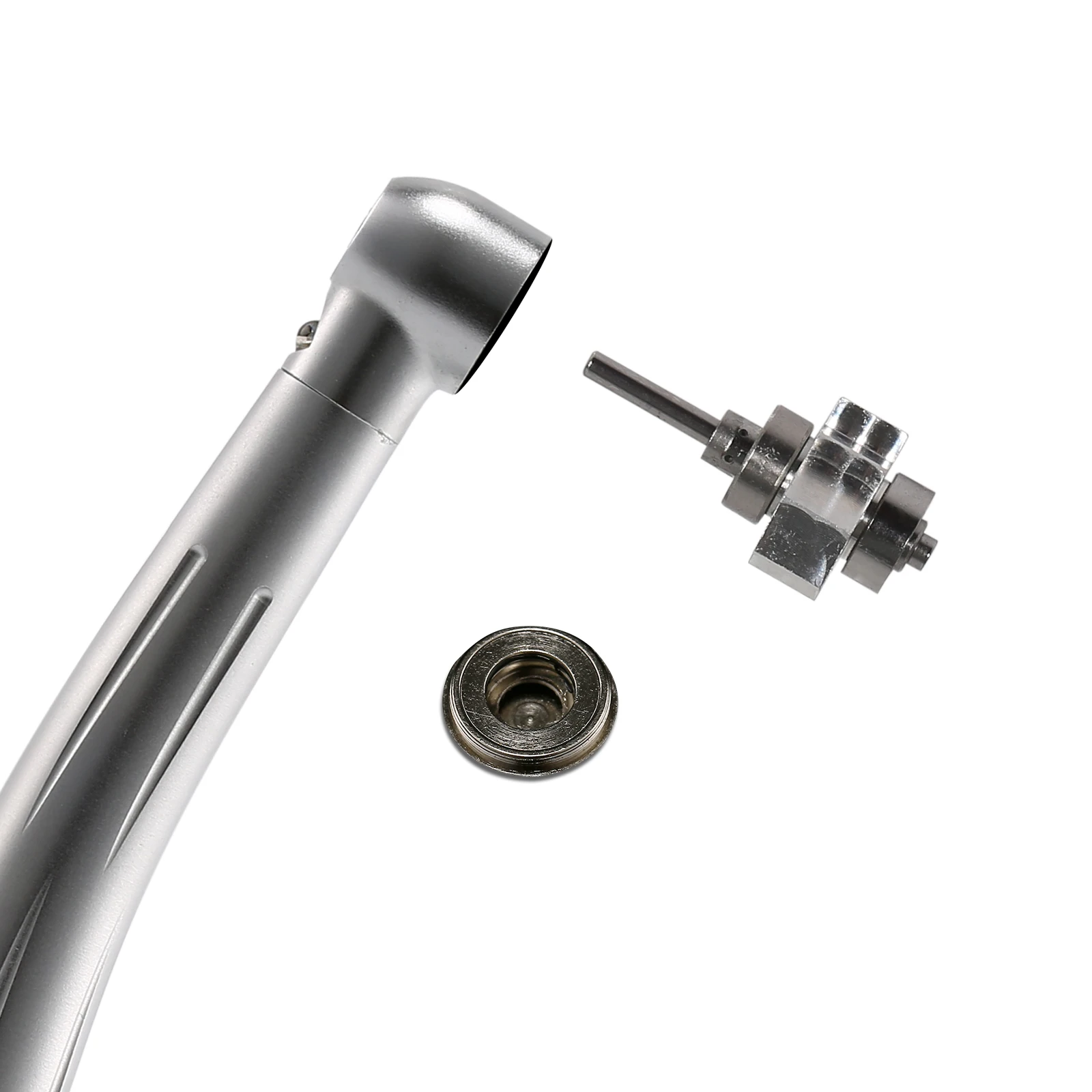 Dental LED (No LED) High Speed Handpiece Air Turbine 4 Hole E-Generator Large Head Cartridges 3 Water Spray Dental Tools