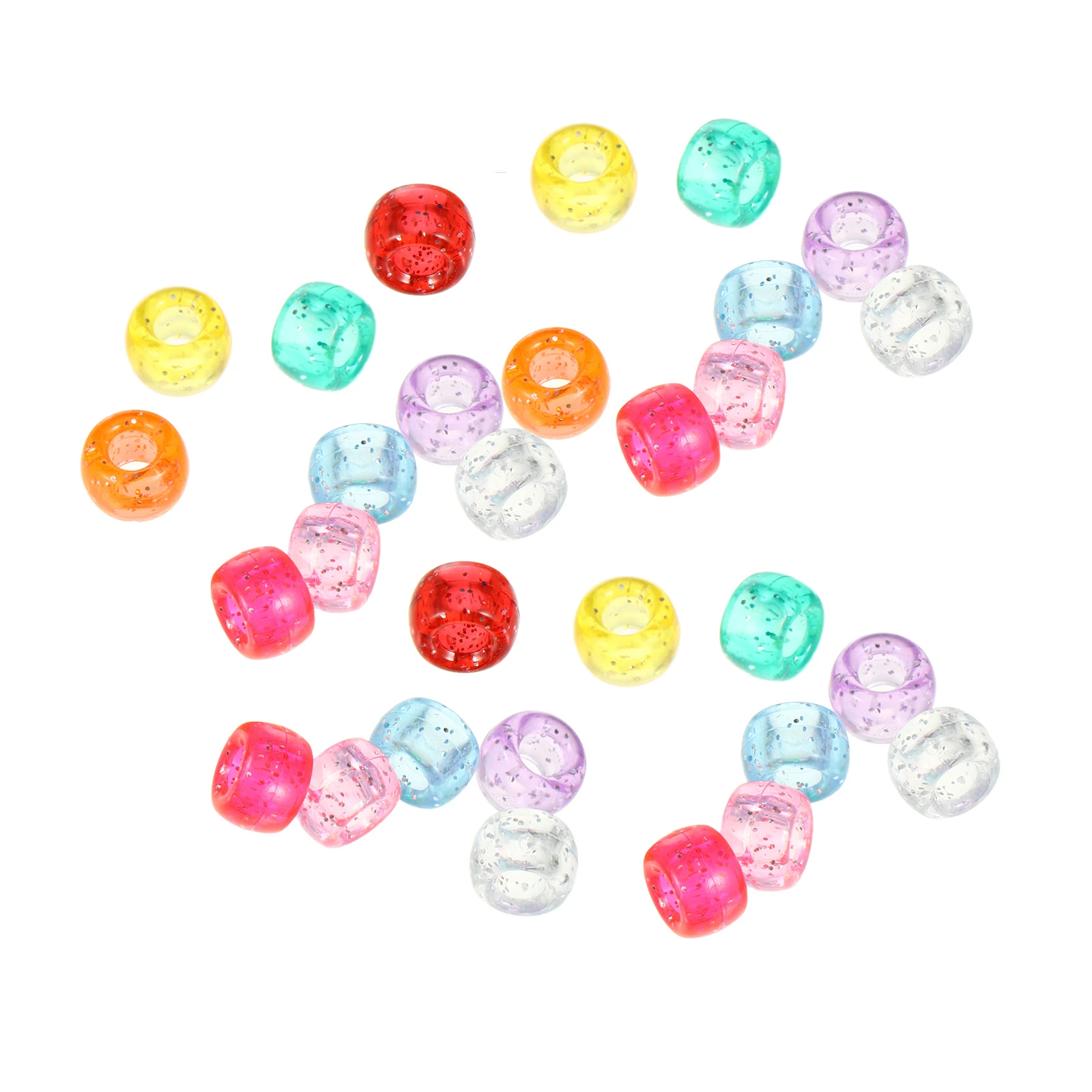 

1000pcs Acrylic Loose Barrel Diy Jewelry Making Materials Durable Beads For Bracelet Necklace Pendant Crafting Supplies Bulk