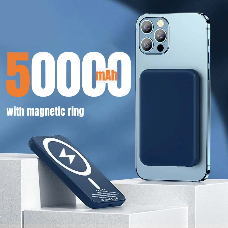 OnePlus Magnetische Powerbank Voor Magsafes 50000mAh Draadloze PD 22.5W Snelle Oplader Powerbank Externe Batterij Voor iPhone Samsung