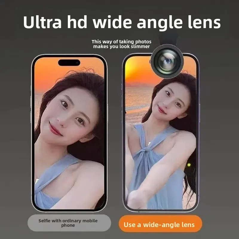16K18K 모바일 폰 라이브 방송 외부 광각 렌즈 고화질 카메라 사진 비디오 DSLR 모바일 폰 렌즈