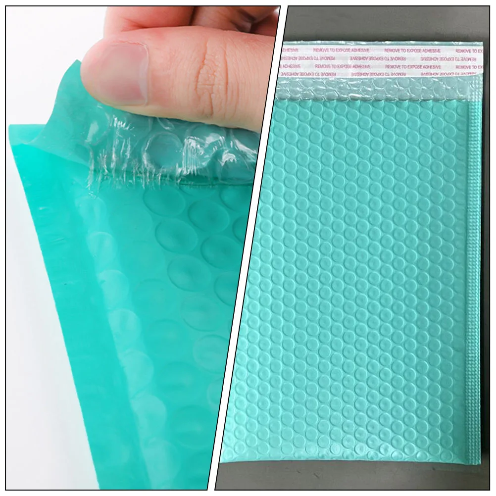 50 قطعة أكياس تغليف فقاعات البريد المبطنة قابلة لإعادة الاستخدام مغلفات مختومة لبطاقات الهدايا سلسلة المفاتيح شحن الأعمال