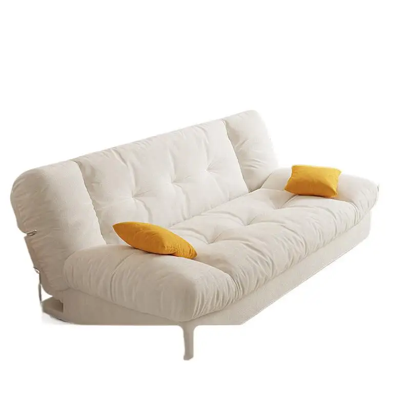 

Solid wood cloud foldable multifunctional dual-purpose sofa small apartment sofa bed modern cream style