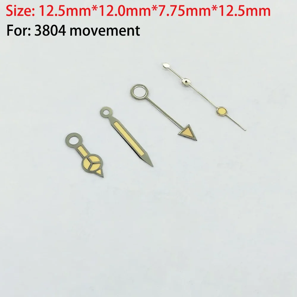 Accessori per orologi Ago GMT per ore, minuti e secondi adatto per movimento 3804 3 pin Un set con effetto luminoso