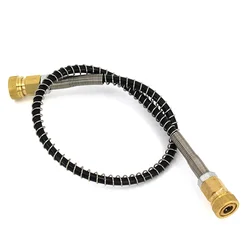 50cm/100cm Hpa High Pressure Nylon Hose With Spring Wrapped M10x1 Male Thread For Air Refilling 300Bar 4500Psi Pump Accessories