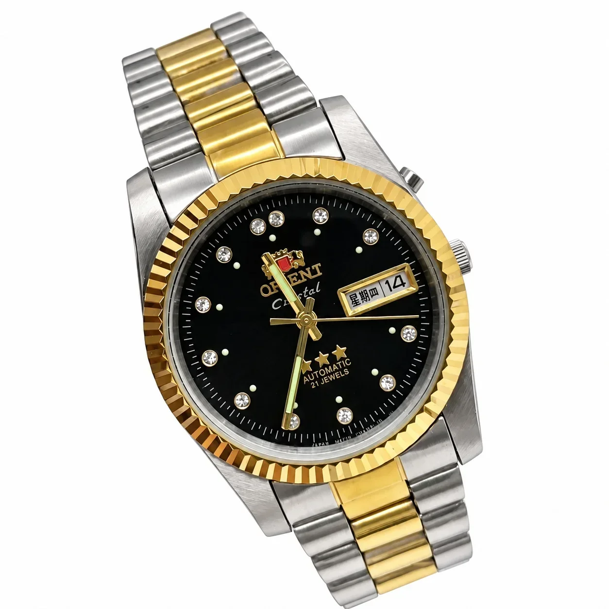 36mm Unisex Mechanical Watch with Japanese Movement, 904L Stainless Steel, World Time, Full Functionality