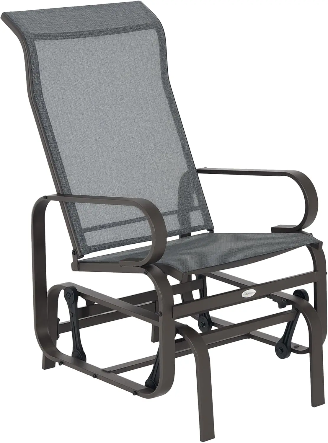 

Outdoor Glider Chair, Gliders for Outside Patio with Smooth Rocking Mechanism and Lightweight Construction for Backyard, Gray