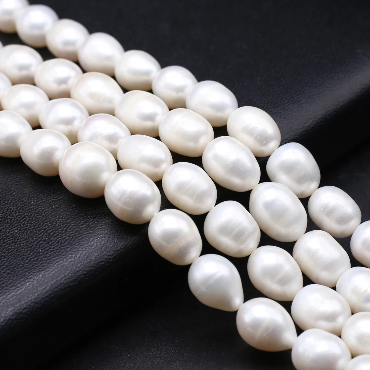 AAA Grade 11–12mm Big Rice-Shaped Pearls High-Quality Natural Freshwater Pearls Beads for Jewelry Making DIY Necklaces Bracelets