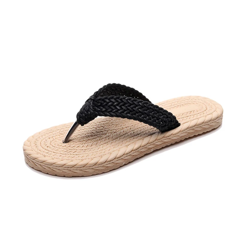 Summer Beach Shoes Casual Home Slides Home Open Toe Sandals Flip Flops Solid Color Platform Bathroom Flat Slippers Women 2025 ﻿ view 5