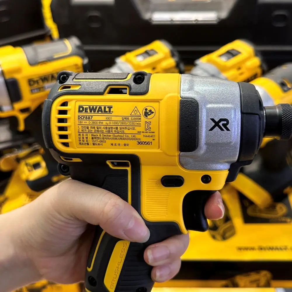 Imagem -05 - Dewalt-chave de Fenda Elétrica sem Fio Impact Driver Broca sem Escova Ferramenta Elétrica 18v Dcf887n 205nm