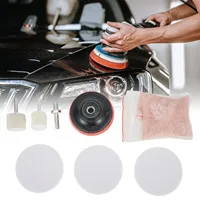 Glass Polish Kit, Cerium Oxide Powder, 75mm Pad Plate, 8mm Drill Adapter, Remove Scratches From Glass Surfaces